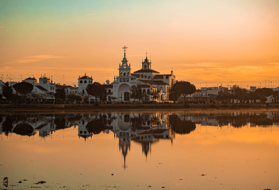 atardecer aldea del Rocío