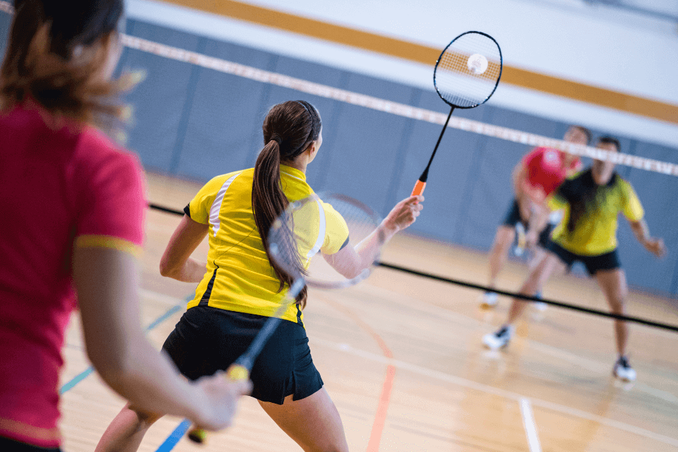 partido bádminton