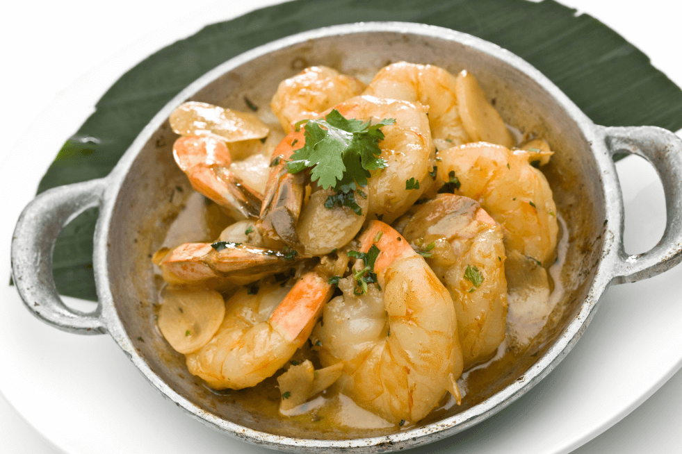 gambas de Huelva en salsa