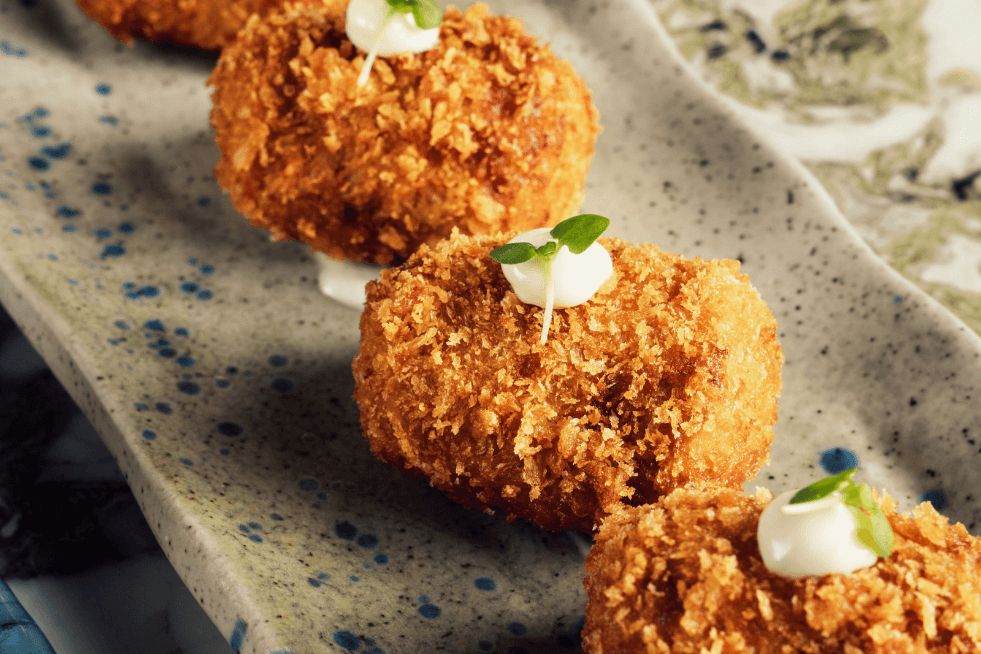 croquetas de gambas de Huelva